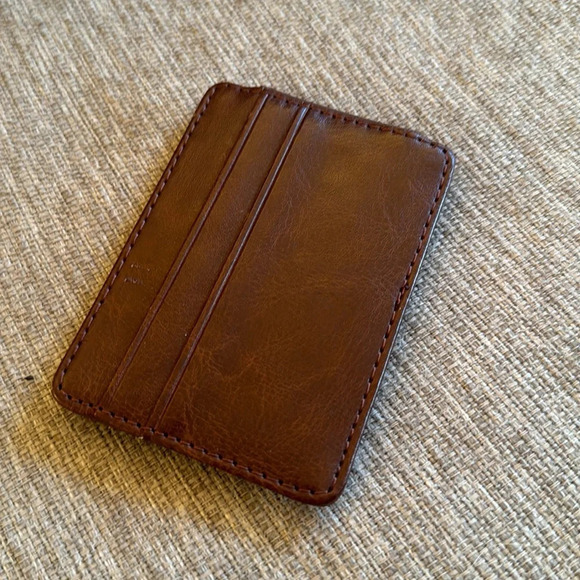 Mens leather magnetic clip wallet - Picture 2 of 9